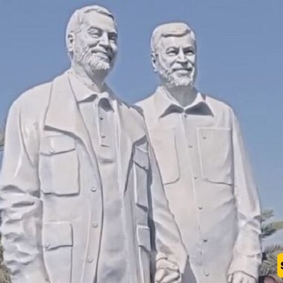 بالصوره..لاریجانی یزور موقع استشهاد اللواء سلیمانی