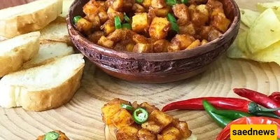 وصفه بطاطس دو بیازا بمعجون الطماطم