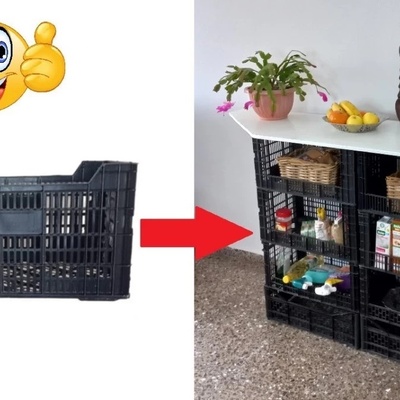 وقت الإبداع: اصنع رف أحذیه من عبوات الفاکهه البلاستیکیه – فکره ممتعه لإعاده التدویر فی منزلک