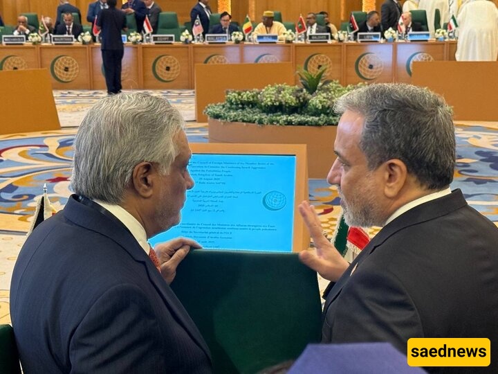 عراقجی ووزیر الخارجیه الباکستانی یلتقیان على هامش قمه منظمه التعاون الإسلامی