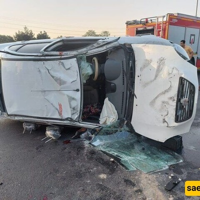 5 وفیات اثر حادث اصطدام حافلتین على طریق النجف - البصره