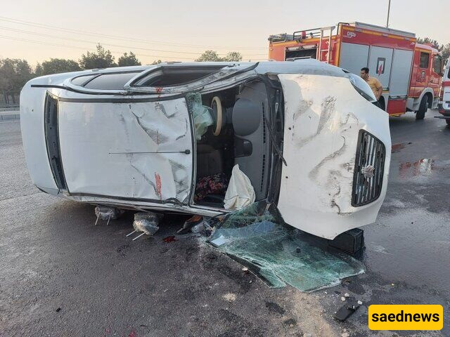 5 وفیات اثر حادث اصطدام حافلتین على طریق النجف - البصره