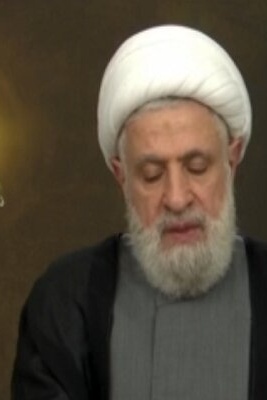 الشیخ قاسم: الحاج رمضان هو شهید فلسطین الإیرانی وأفنى عمره فی خدمه فلسطین