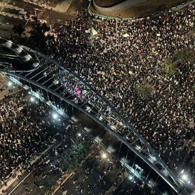 أکثر من ملیون مستوطن شارکوا فی مظاهرات یوم الاحد فی تل ابیب