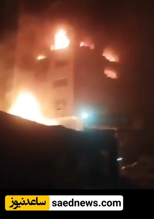 فیدیو: استهداف مبنى سکنی فی منطقه فرحزاد بطهران من قبل الکیان الصهیونی