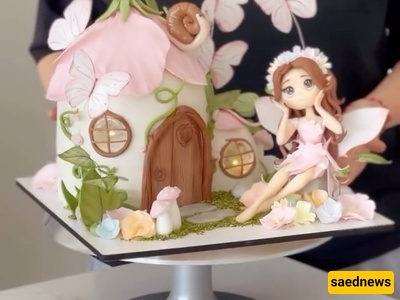 شیف حلویات فرید ومبدع یصنع کعکات خیالیه وکأنها خرجت من عالم دیزنی 😍 | تحفه حلوه فی شکل هدیه لا تُنسى + فیدیو