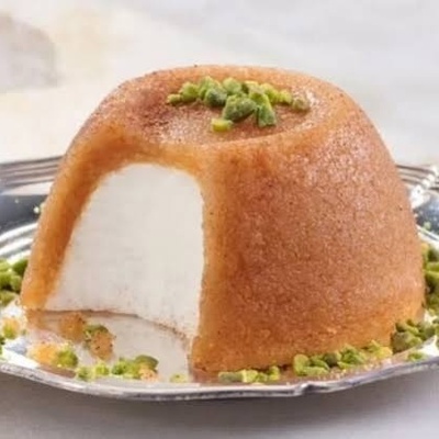 کیفیه إعداد حلوى آیس کریم الحلاوه المصنوعه من دقیق السمید