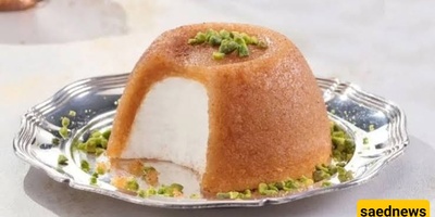 کیفیه إعداد حلوى آیس کریم الحلاوه المصنوعه من دقیق السمید