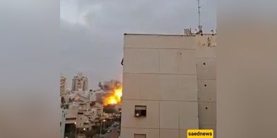 الصواریخ الإیرانیه تحلق فوق رؤوس الصهاینه بلا دفاعات ولا صفارات إنذار / انظروا إلى سرعه الصواریخ! + فیدیو