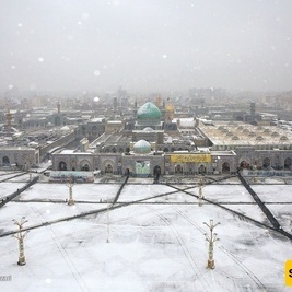 هطول الثلوج فی مشهد