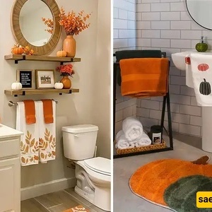 دیکور الحمام فی الخریف: أفکار لخلق مساحه دافئه وجذابه + صور