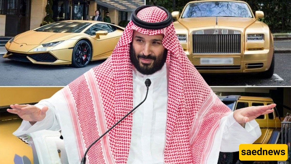 نظره على أسطول ولی العهد السعودی الفاخر المصنوع بالکامل من الذهب - من لامبورغینی إلى بوغاتی ومرسیدس [صور]