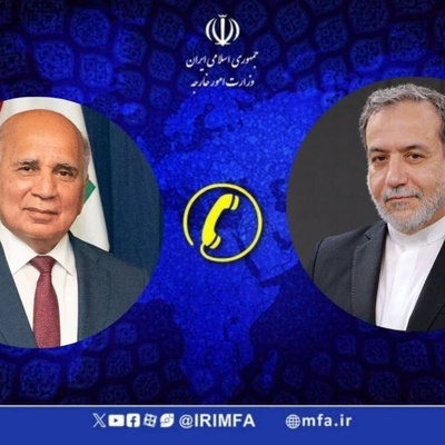 بحث وزیر الخارجیه الإیرانی عباس عراقجی ووزیر الخارجیه العراقی العلاقات الثنائیه والأمن الإقلیمی خلال اتصال هاتفی