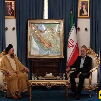 عمار الحکیم یلتقی لاریجانی فی طهران