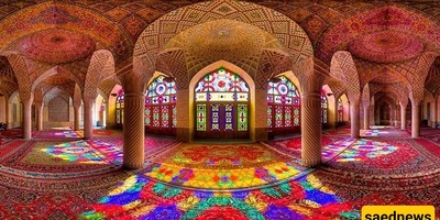 أین یقع مسجد نصیر الملک فی شیراز؟