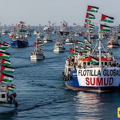 "أسطول الصمود یتعرض لهجوم بالطائرات المسیّره: تصاعد التوترات فی عرض البحر"