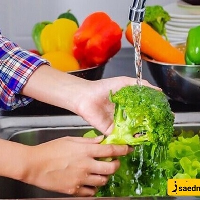 الطریقه الصحیحه لغسل وتعقیم الفواکه والخضروات