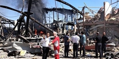 خلف انفجار خزان وقود فی منطقه صناعیه جنوب طهران إصابه 18 شخصًا