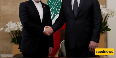 وزیر الخارجیه الایرانی یجری مباحثات مع الرئیس اللبنانی