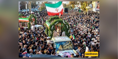 مراسم وداع الشهید یاسین طالشّی (19 عاماً) من عناصر الشرطه فی قریه کافان أهنکار بمحافظه قائمشهر + فیدیو