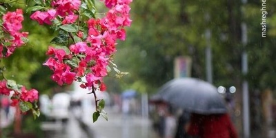 صوره | وداع الصیف مع أمطار غزیره فی رشت