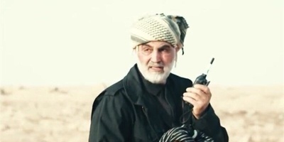 مشهد لافت ومثیر للاهتمام لظهور صوره القائد سلیمانی على حدود إسرائیل!