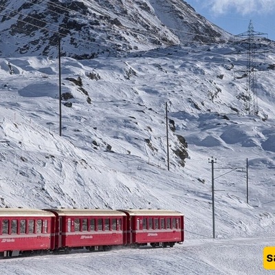 قطار سویسری یخرج عن القضبان وإصابات مُبلغ عنها: الشرطه