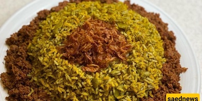 وصفه فاخره لباجالی بولو بالزعفران مع اللحم المفروم – طبق لا بد منه على مائدتک