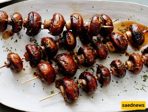 فطر مشوی | طریقه تحضیر الفطر المشوی!