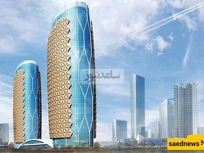 الهندسه المبتکره والفریده لأبراج الظباء التوأم فی أبوظبی: رمز العظمه الهندسیه + فیدیو