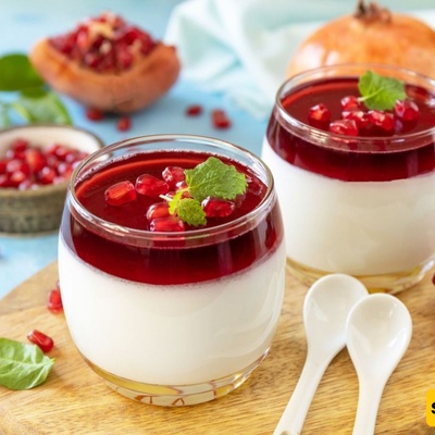 بودینغ الرمان: حلوى شهیه وملوّنه للاحتفال بلیله یلدا