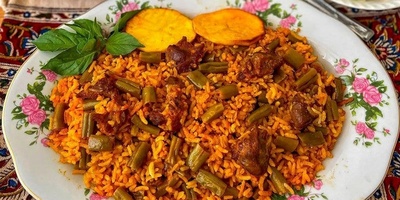 کبسه الفاصولیا الاحتفالیه بدون لحم: عشاء بسیط ومیسور التکلفه