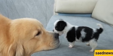 لحظات مضحکه لجرو لطیف یهاجم کلبًا عملاقًا