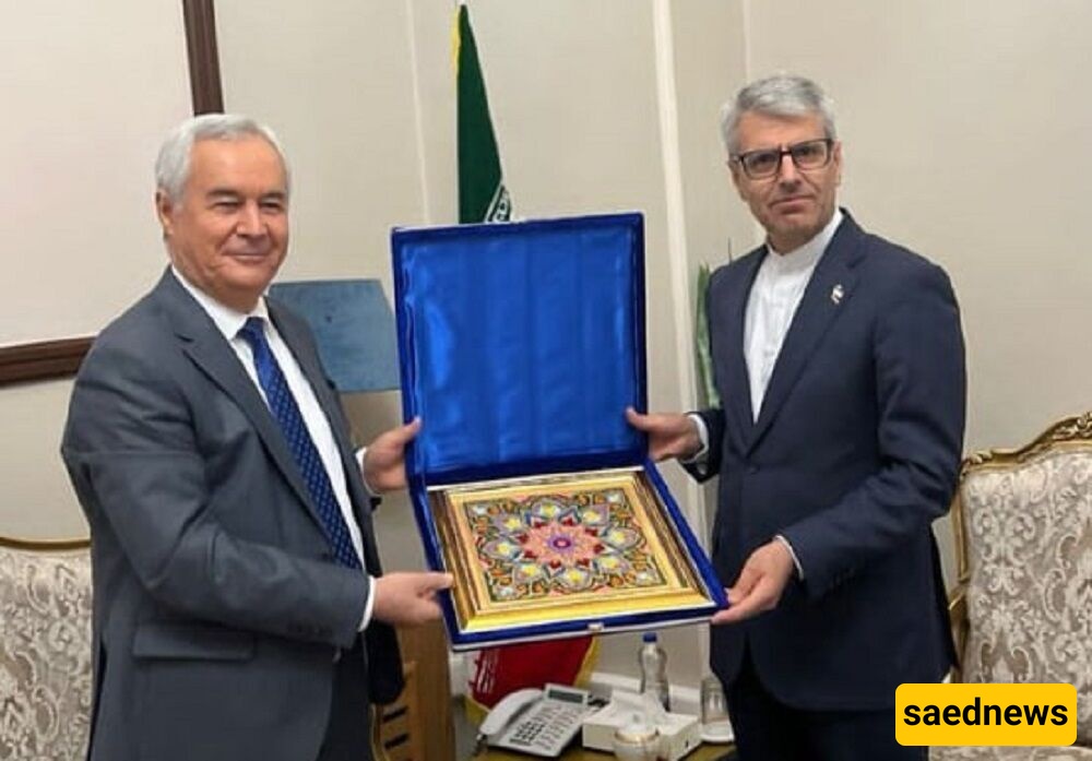 السفیر الطاجیکی فی طهران یلتقی المتحدث باسم الخارجیه الایرانیه