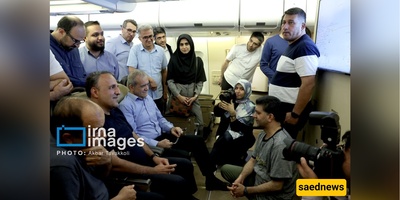 نظره إلى الصور التذکاریه لمسعود پزشکیان خلال رحلته إلى نیویورک