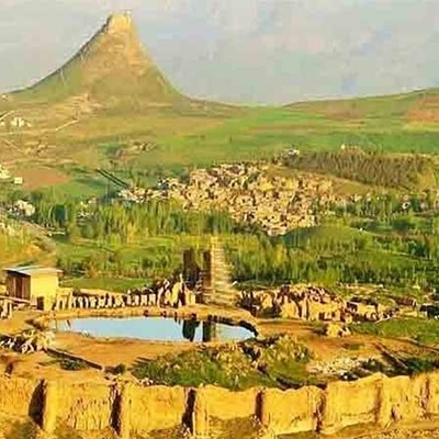 خطوه بخطوه مع العمال فی بناء تخت سلیمان – العاصمه الروحیه لملوک الساسانیین! +فیدیو