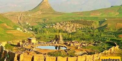 خطوه بخطوه مع العمال فی بناء تخت سلیمان – العاصمه الروحیه لملوک الساسانیین! +فیدیو