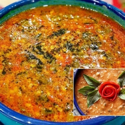 آش الطماطم الأردبیلی (یکفی 4 أشخاص)