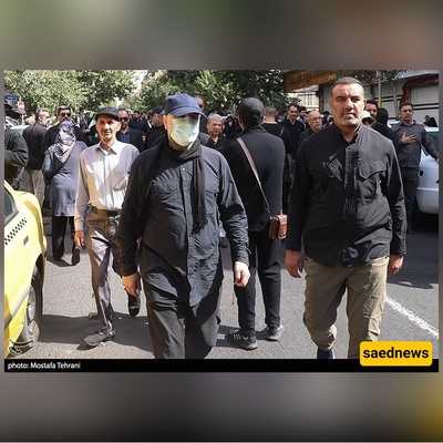 رئیس مجلس إیران حضر مراسم وداع شهداء الاقتدار بزیٍّ مختلف + فیدیو