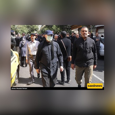 رئیس مجلس إیران حضر مراسم وداع شهداء الاقتدار بزیٍّ مختلف + فیدیو