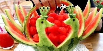 نحت الفواکه: تزیین البطیخ للیله یلدا