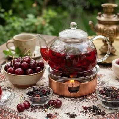 کیفیه تحضیر شای الکرز: وصفه شای الکرز الطازج والمجفف + نصائح للحصول على لون غنی وحیوی
