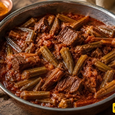 بهارات یخنه البامیه: سرّ الحصول على یخنه کثیفه وغنیه بالنکهه مع اللحم أو الدجاج