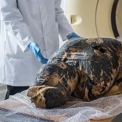 کشف إعاده بناء مذهله لوجه أول مومیاء حامل فی العالم [صور]