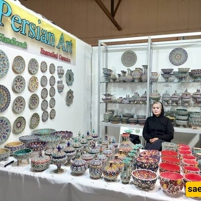 نساء همدانی یتألقن فی معرض الحرفیین بإیطالیا