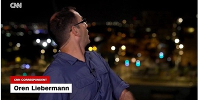 دهشه مراسل CNN من الهجوم الصاروخی الإیرانی على القدس