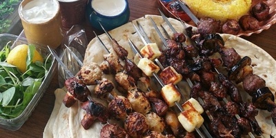 طریقه تحضیر کباب الکبده والکلى والقلب مع الصور