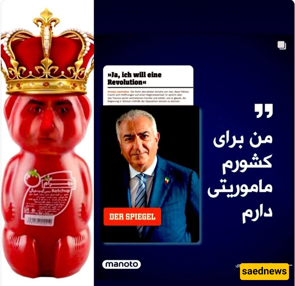 ابن فرح المعروف بـ«صلصه الدب» یستعد لوضع تاج الملک فی أطلال طهران!