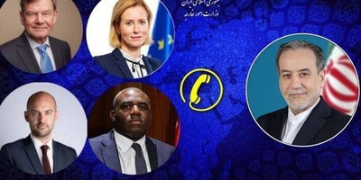 عراقجی یجری مناقشات مع وزراء خارجیه الترویکا الأوروبیه والاتحاد الأوروبی