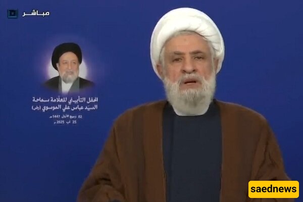 الشیخ قاسم: السلاح الذی یحمینا من عدونا لن نتخلى عنه.. أمریکا تعبث فی لبنان وهی خطر علیه